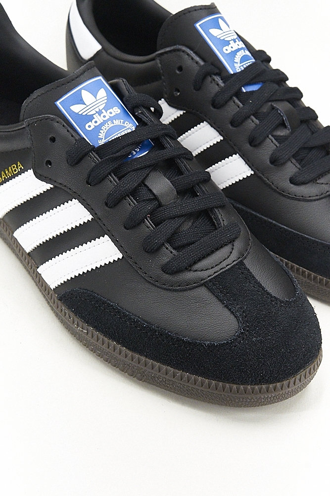 Adidas samba og trainers black/white/gum best sale