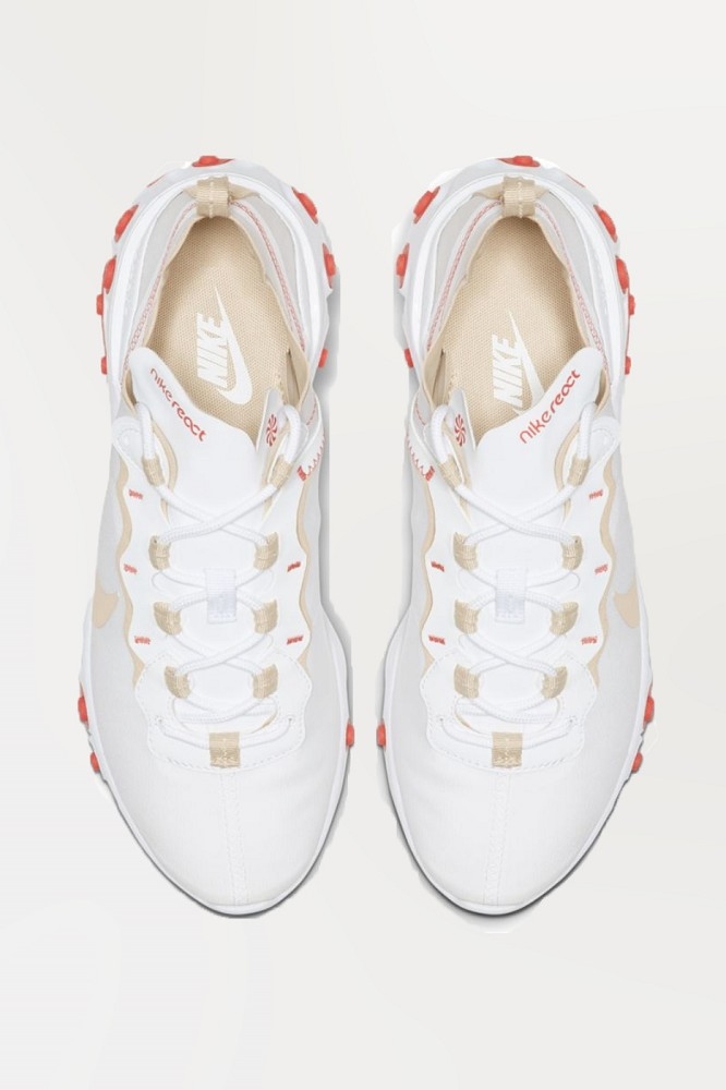 Nike React Element 55 WHITE DESERT ORE Sneaker Footwear Animal Tracks