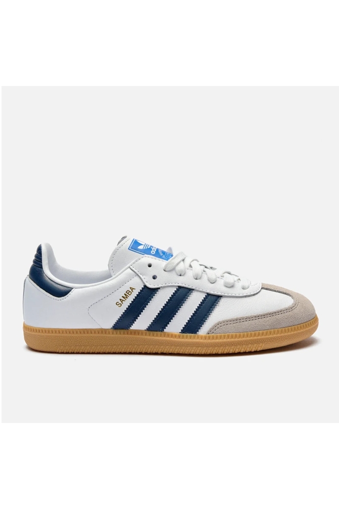 Adidas Originals Samba OG White Indigo Blue Gum New Animal Tracks