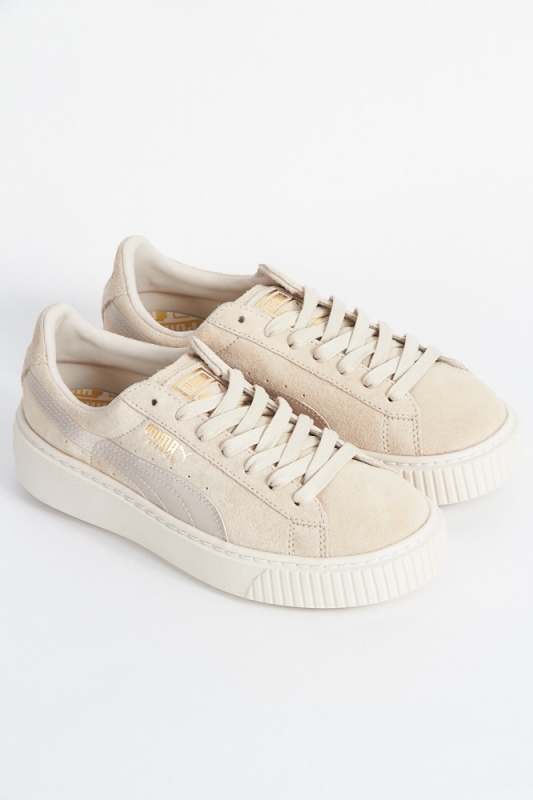 Puma suede platform mono satin hot sale