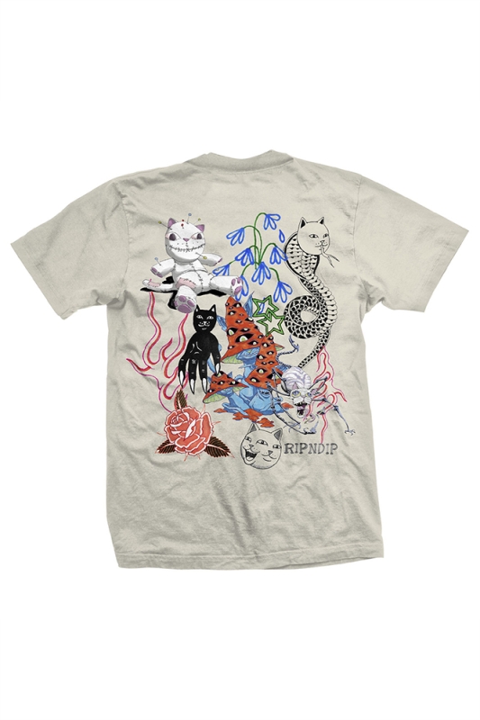 ◆RIPNDIP◆TRAVIS 半袖Tシャツ NATURAL 送料込 RIPNDIP TRAVIS TEE NATURAL | Animal Tracks