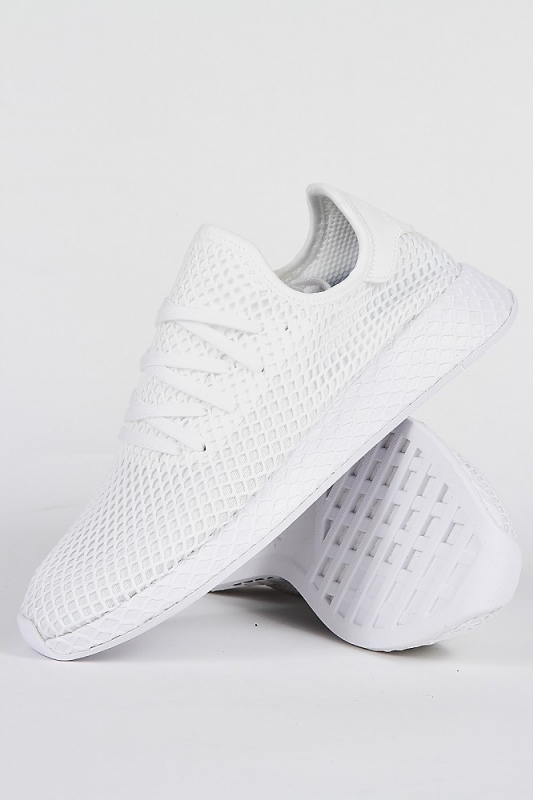 Adidas Deerupt Runner White White Sneaker Footwear Animal Tracks