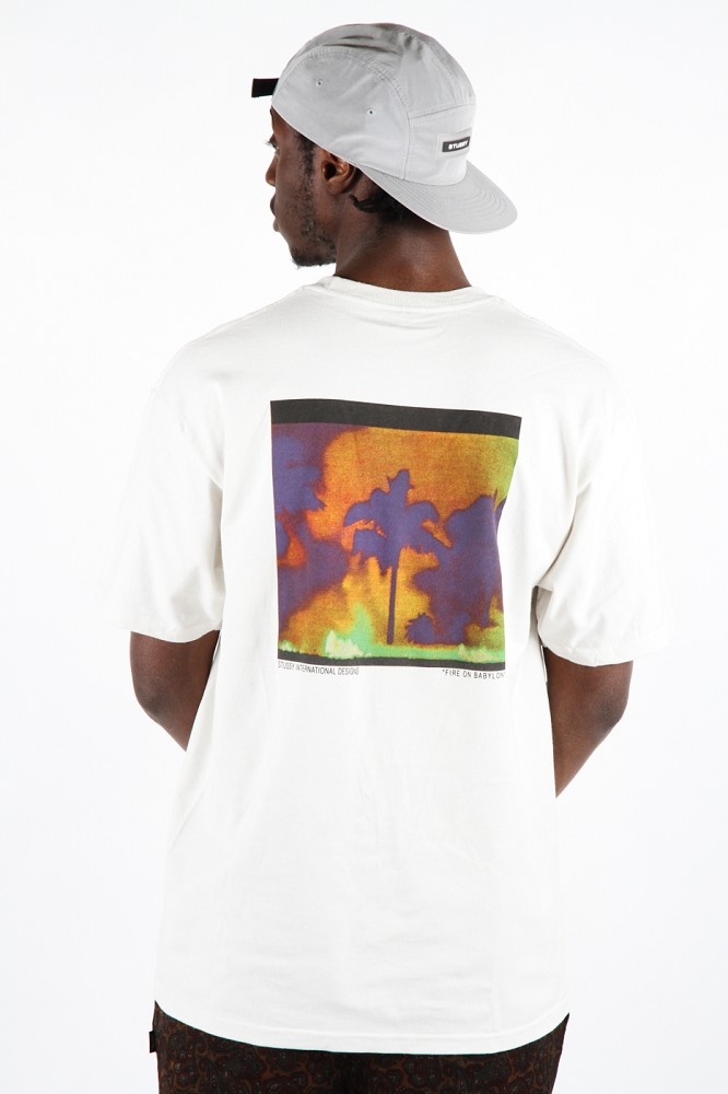 ★国内在庫/即発可*STUSSY*FIRE-ON-BABYLONロゴTシャツ/STONE★ STUSSY S/S FIRE ON BABYLON T-Shirts | NICE des Clothing - blog -