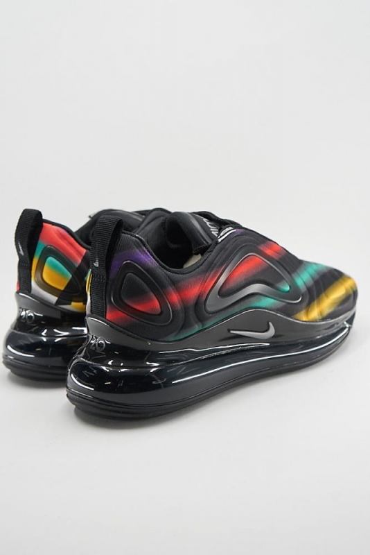 nike air max 720 silver & black