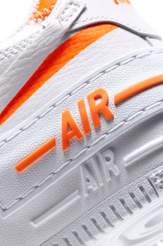 nike air force 1 shadow orange and white