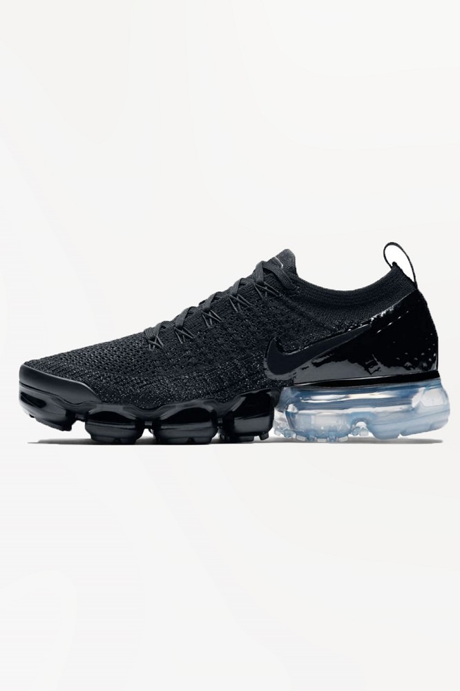 Nike Air Vapormax Flyknit 2 Black White Metallic Sneaker Footwear Animal Tracks