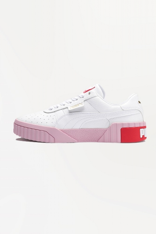 Sneaker Shoes Puma Cali Rosa Rot Puma Cali Wn's White Pink Sneaker