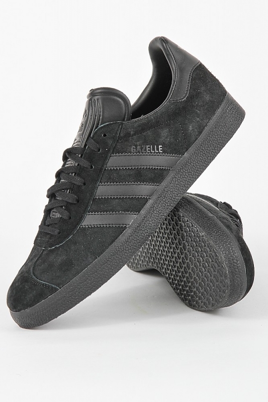 Adidas Gazelle Black Black Sneaker Footwear Animal Tracks