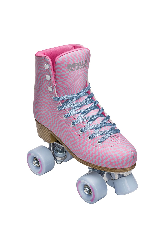 Impala Quad Rollerskates With Marble Wheels & Rose Gold Hardware - Vegan & PETA-Approved
