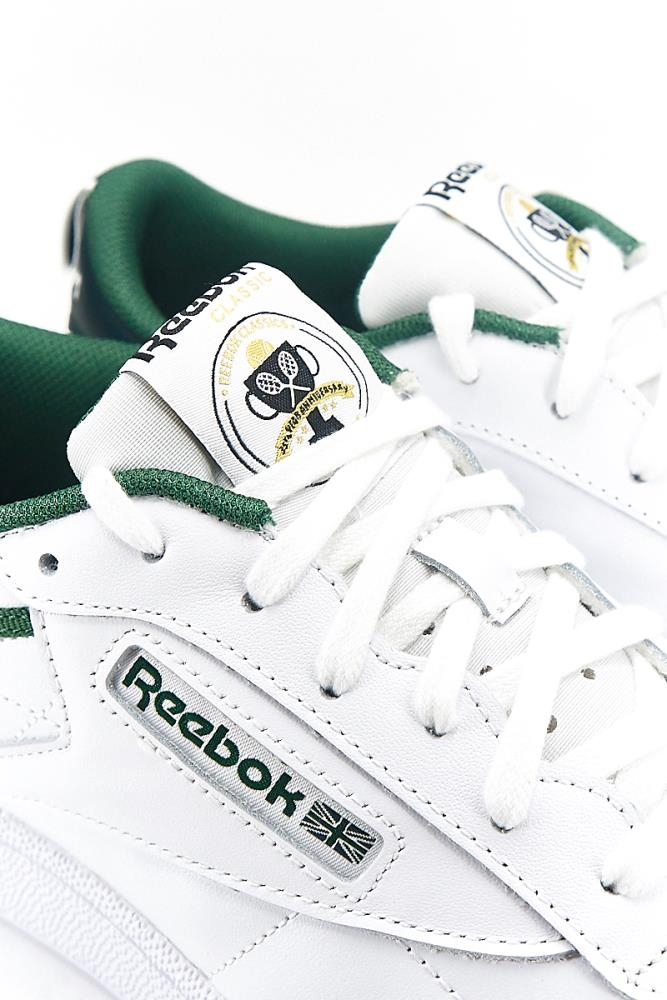 Reebok Club C 85 Green White Sneaker Footwear Animal Tracks