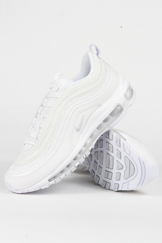 Nike Air Max 97 W White Pure Platinum Sneaker Footwear Animal Tracks