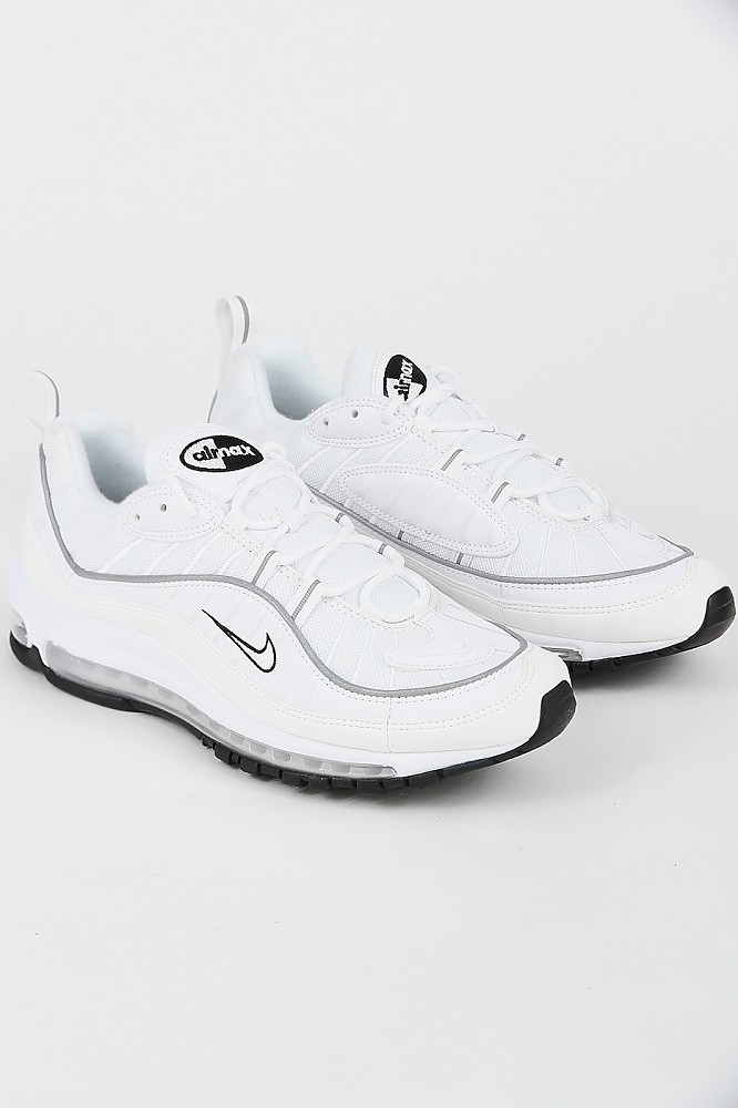 air max 98 white reflect silver