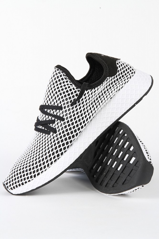 Adidas originals deerupt white and black best sale