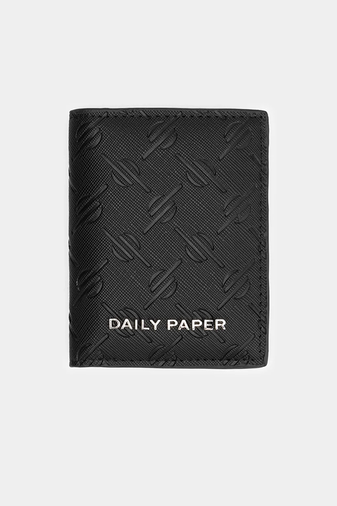 Daily Paper Kidis Mono Logo Card Wallet Size: One, Colour: Black