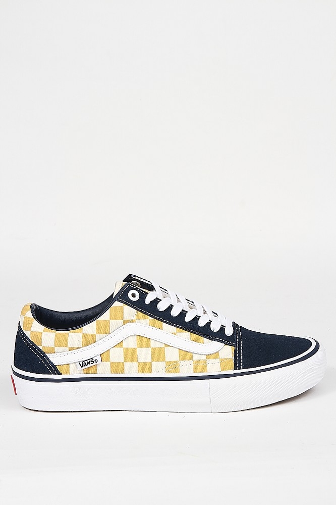 vans old skool yellow checkerboard