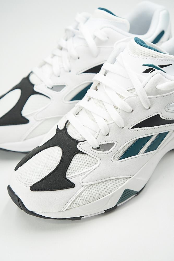 REEBOK Aztrek 96 WHITE RAPID TEAL Sneaker Footwear Animal Tracks