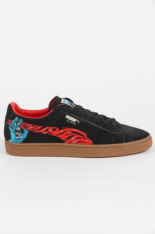 Puma Suede Classic x Santa Cruz Black High Risk Sneaker Footwear Animal Tracks